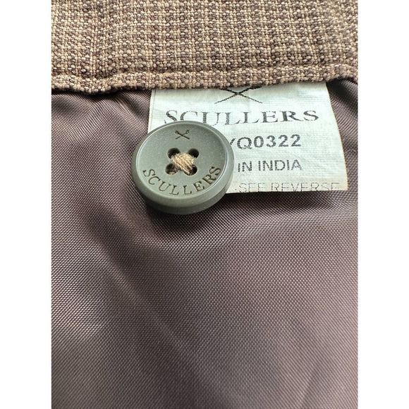 Scullers Brown Houndstooth A‎ Line Pencil Skirt Size 4 - Picture 6 of 7